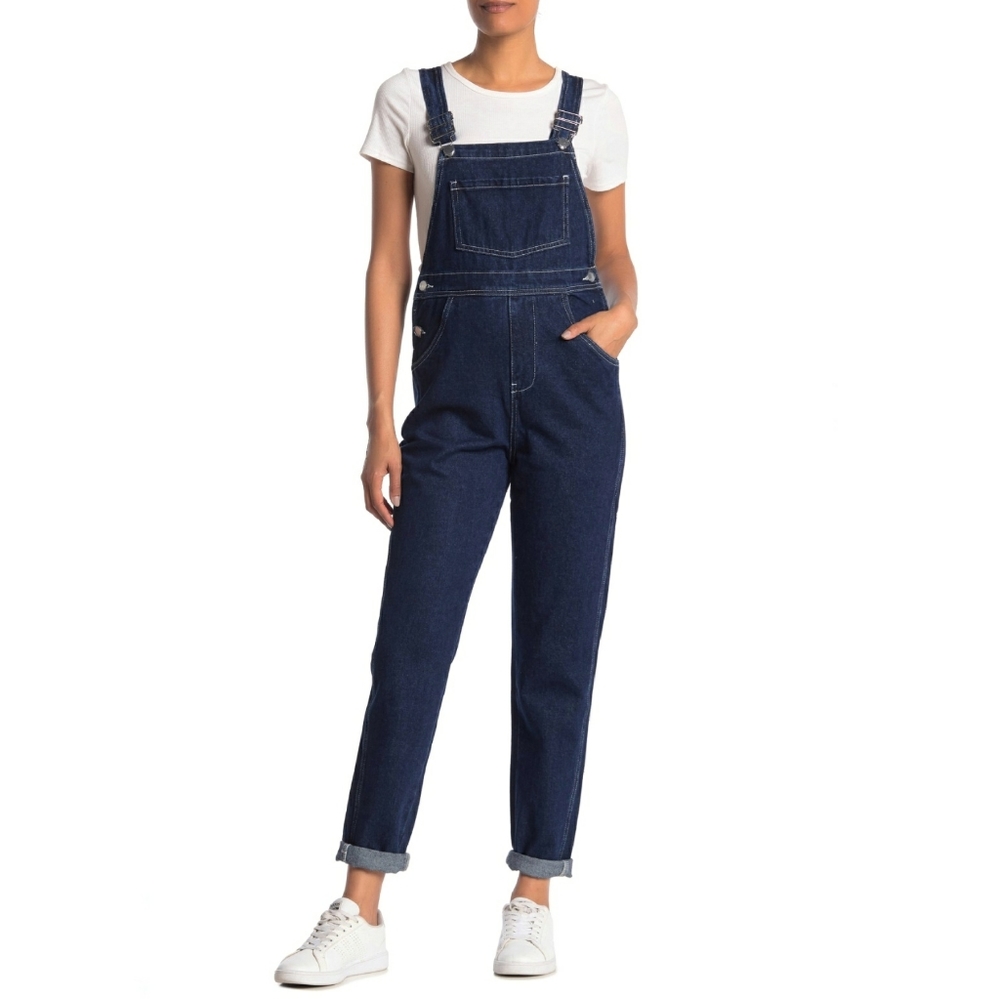 We Wore What Basic Dark Wash Denim Overalls